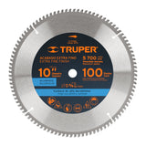 Disco sierra 10" para aluminio 100 ientes truper