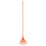 Escoba d mtal curva 15 dints mango d madra 48" trupr..