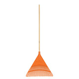 Escoba plastica rigida 26 dints mango d madra 48" trupr