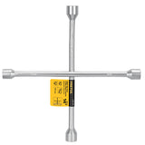llave cruz cromada para auto