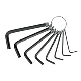 Juego de 8 llaves allen tipo llavero desde 1.5mm hasta 6mm truper