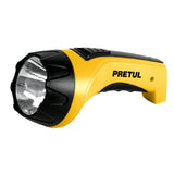 linterna de led recargable de plastico pretul