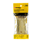 Bisagra 3" latonado caeza plana en funda hermex asic
