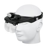 Lupa optivisor, 4 upas, pretu..