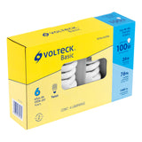Juego de 4 bombillos espiral 24w luz de dia volteck basic