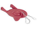 Sapo 3", ilicona,rojo,cadena acero inox