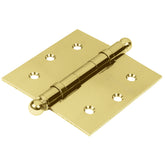 bisagra cuadrada laton redonda