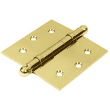 bisagra cuadrada laton redonda