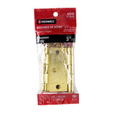 Bisagra 3" latonado caeza plana en funda hermex