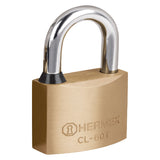 Candado 50mm on llave tubular de laton solido hermex..