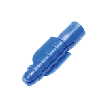 Funda con 50 piezas de tarugos plasticos azules de 3/8" iero..