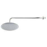 regadera redonda de acero inoxidable cromado 10