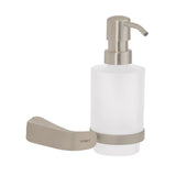 Dispensador de jabón a pared de latón satinado