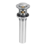 Contra lavabo, tapon push off, satinado foset