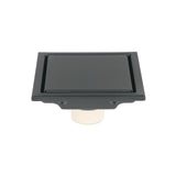Resumidero reversible 4", anti olores, acero inox, negr
