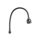 Cuello flexible para mezcladora de fregadero, negro
