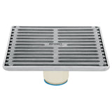 Rejilla cuadada 6'' aceo inoxidable aqua