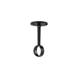 Soporte negro para tubo redondo de cloet, neg