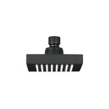 Regadera cuadrada 4", ABS, sin brazo, negro