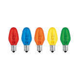 bombillo 7 5w 120v incandecente luz varios colores roca 12