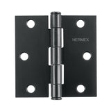Bisagra cuadrada de acero de 3" caeza hermex