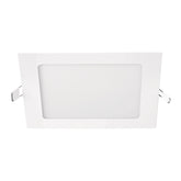 luminario ultra delgado led empotrar cuadrado luz calida