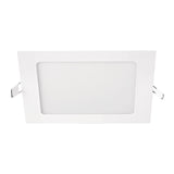 luminario ultra delgado led empotrar cuadrado luz calida