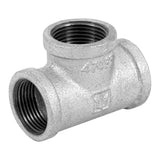 tee sencilla de hierro galvanizado
