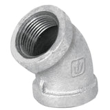 codo 45 de hierro galvanizado