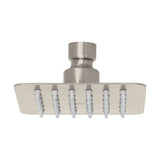 Regadera cuadrada 4", acero inox, sin brazo