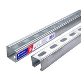 Perfil unicanal erforado de 3 m, calibr..