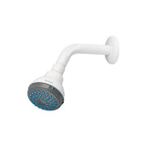 Regadera plástica redonda 2-1/2" gris-blanca