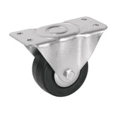 rodaja de hule con placa fija