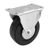 Rueda fija 6" con caja de bola caga 150kg de hule fieo