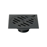 Rejilla cuadada 6"x6", nego mate aceo inox.-zamac