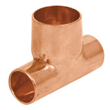 tee de cobre reducida