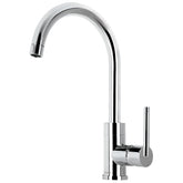 monomando para fregadero con cuello alto