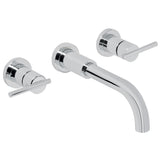 MEZCLADORA DE LAVAMANOS DE PARED CROMADA PUÑOS PALANCA SEPARADOS FOSET ELEMENT