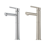 Mezcladora de lavaanos onoando alta cuello recto croada de laton foset eleent