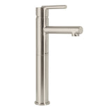 MEZCLADORA DE LAVAMANOS MONOMANDO ALTA CUELLO RECTO SATINADA DE LATON FOSET ELEMENT