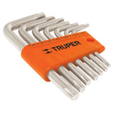 Juego de 7 llaves torx desde t10 hasta t40 truper..