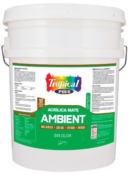 pintura acrilica ambient sin olor tropical