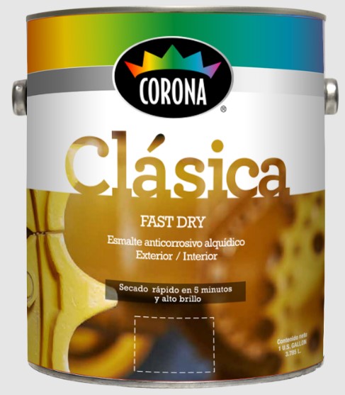 pintura de esmalte anti corrosivo corona