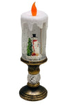 Candelabro con luz de pila 26 cm