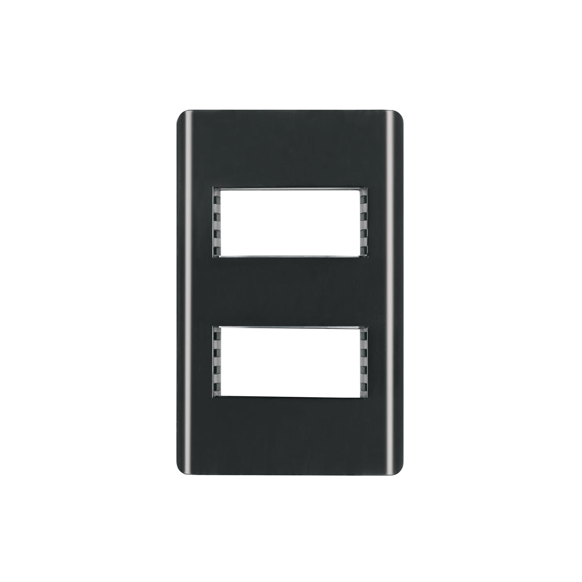 TAPA NEGRA PARA INTERRUPTOR DOBLE