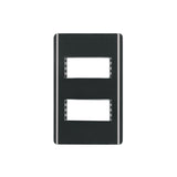 TAPA NEGRA PARA INTERRUPTOR DOBLE