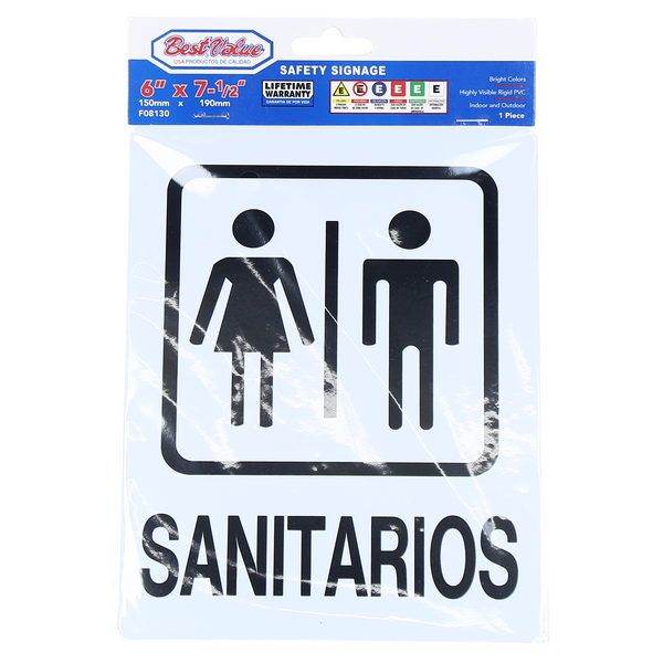 Letrero sanitarios