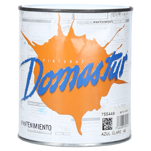 Pintura mantenimiento azul claro domastur 1/4 gl