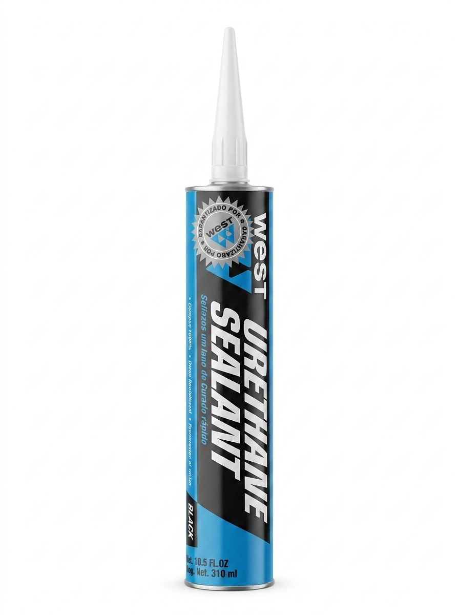 SILICON URETANO WEST NEGRO 310ML