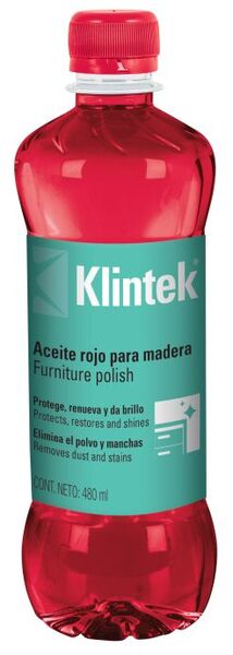 Aceite rojo para muebles